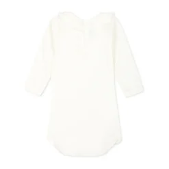 Witte Katoenen Romper met Ruches