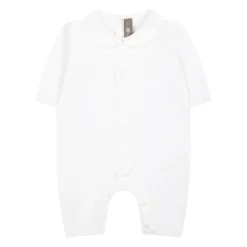 Witte Katoenen Vlecht Jurk