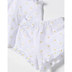 Witte Kinderen Jumpsuit Drukknoopsluiting