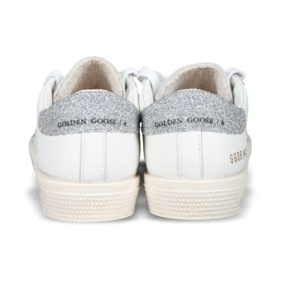 Witte Kindersneakers met Glitterdetails