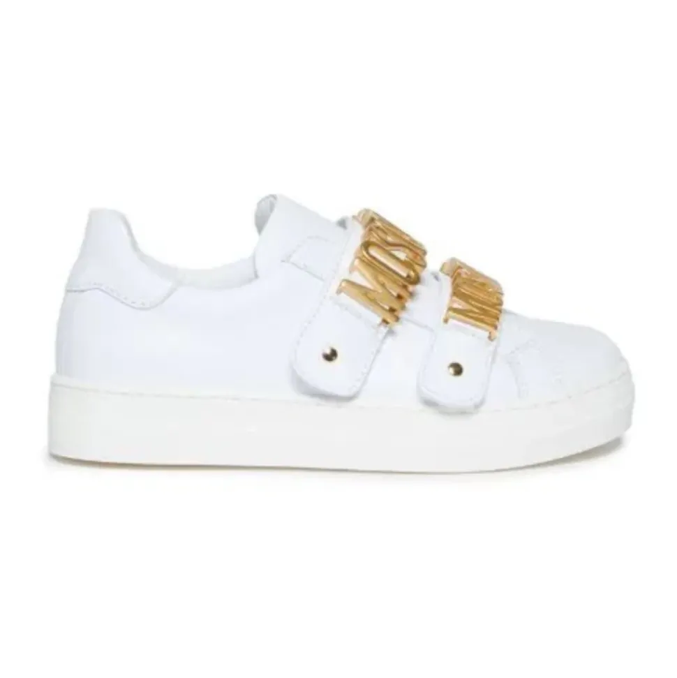 Witte lage sneakers voor kinderen