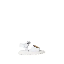 Witte leren berensandalen voor kinderen