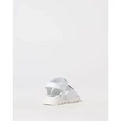 Witte leren berensandalen voor kinderen