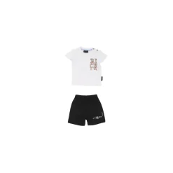 Witte Logo Front Shorts en T-shirt