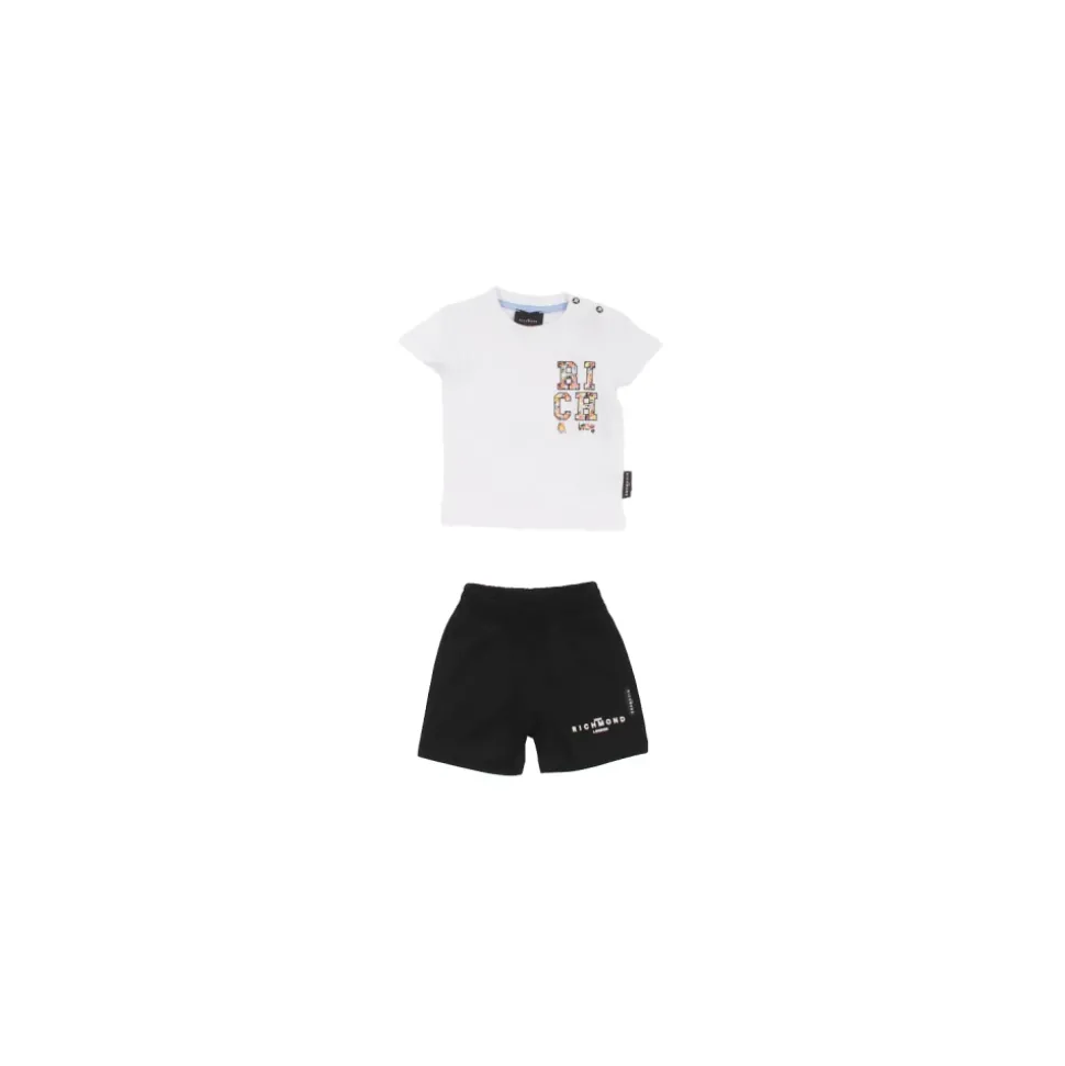 Witte Logo Front Shorts en T-shirt
