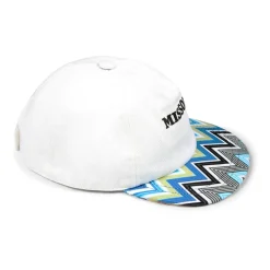 Witte Pet met Chevron Patroon en Velcro