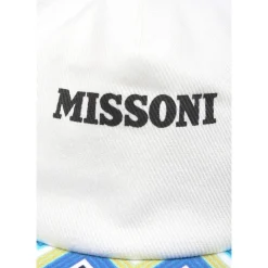 Witte Pet met Chevron Patroon en Velcro