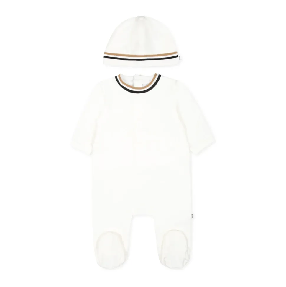 Witte Romper en Hoed Set