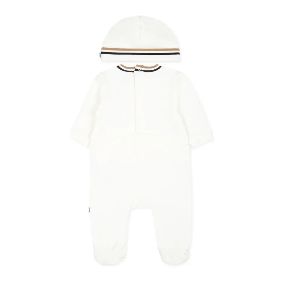 Witte Romper en Hoed Set