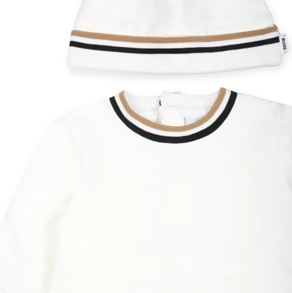 Witte Romper en Hoed Set