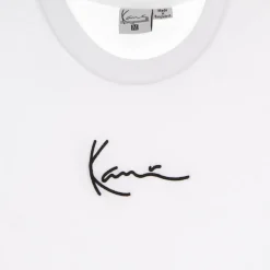 Witte Signature Tee Bodysuit Korte Mouw