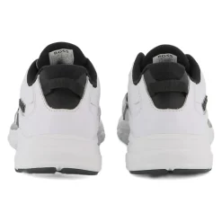 Witte Sneakers Mesh Panelen Rubberen Zool