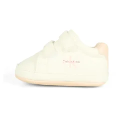 Witte Sneakers met Roze Detail