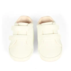 Witte Sneakers met Roze Detail