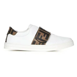 Witte Sneakers met Velcro Sluiting