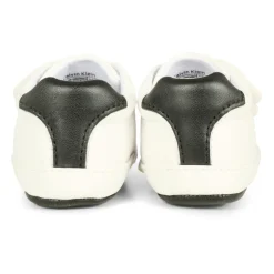 Witte Sneakers van Faux Leer met Klittenbandsluiting