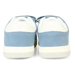 Witte Suède Sneakers met Klittenbandsluiting