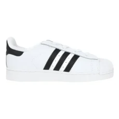Witte Superstar II Elastische Veterschoenen