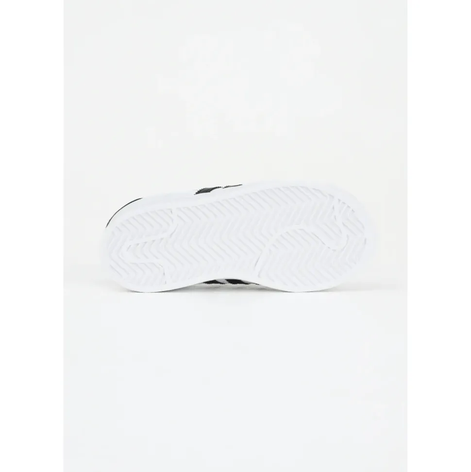 Witte Superstar II Elastische Veterschoenen