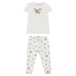 Witte Teddybeer Korte Sportpak