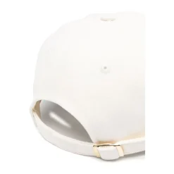 Witte Verstelbare Band Gebogen Hoed