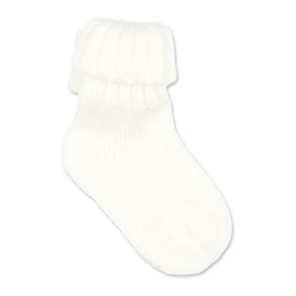 Witte Virgin Wool Omslag Sokken