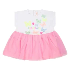 Witte vlinderjurk en legging set