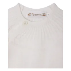 Witte Wol Katoen Trui