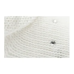 Witte wollen booty sokken met strass