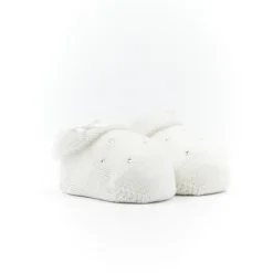 Witte wollen booty sokken met strass