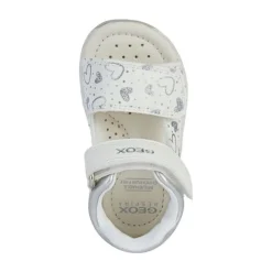 Witte Zilveren Meisjessandalen