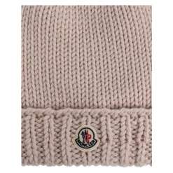 Wollen Beanie met Logo Patch