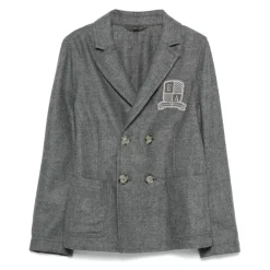 Wollen Blazer met Reliëf