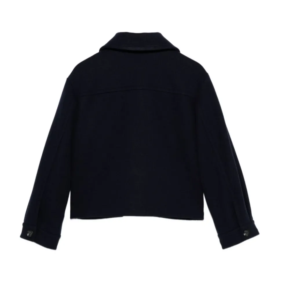 Wollen Caban Jas met Rits