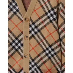 Wollen Cardigan met Ruit