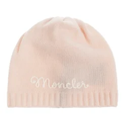 Wollen muts met geborduurd logo