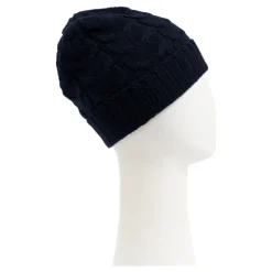 Wollen muts met logopatch