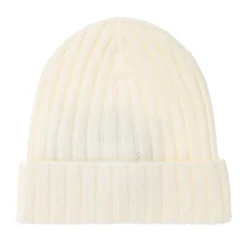 Wollen muts met logopatch