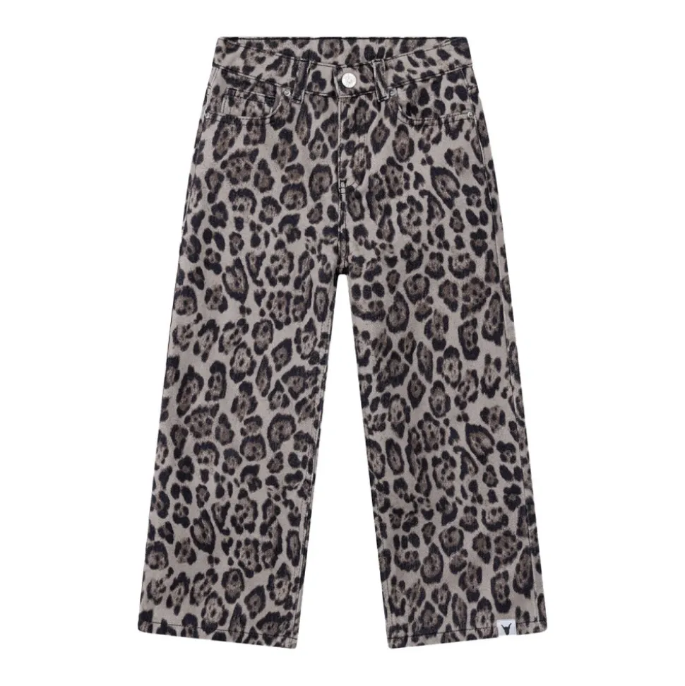 Woven Wide Leg Jaguar Denim Pants