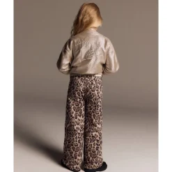 Woven Wide Leg Jaguar Denim Pants