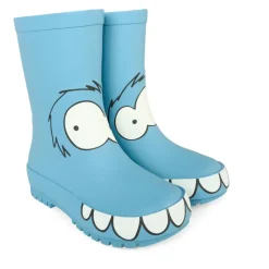 Yeti Print Lichtblauwe Regenlaarzen