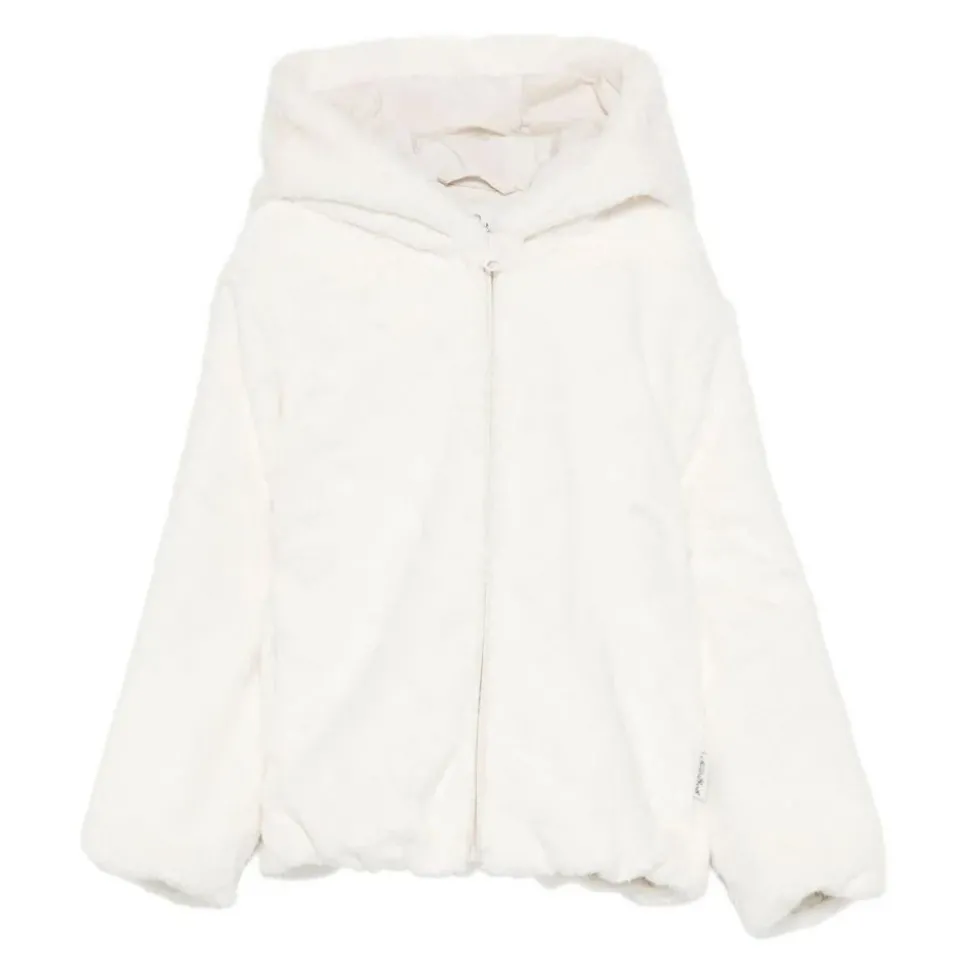 Zachte jas van imitatiebont