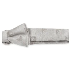 Zijde Beige Vlinderdas met Iconische Adelaar