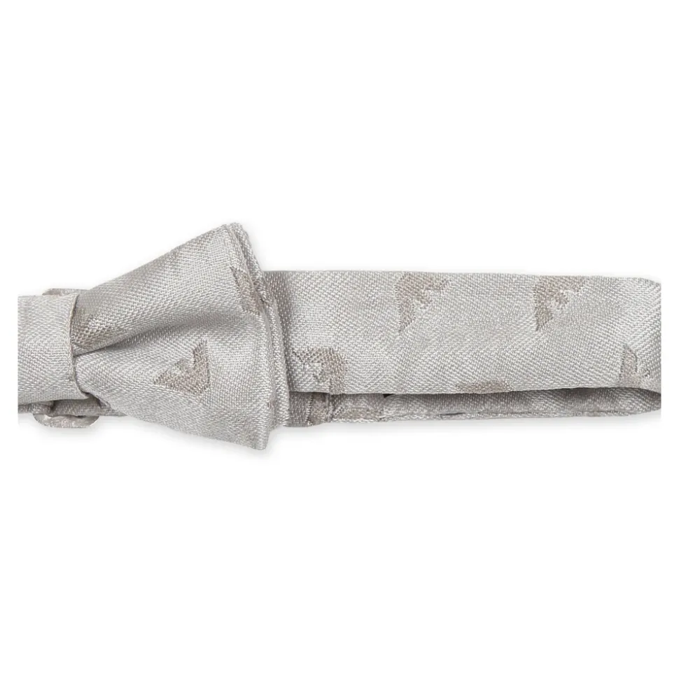 Zijde Beige Vlinderdas met Iconische Adelaar