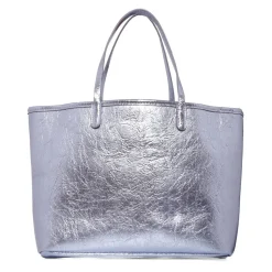 Zilveren Casual Tassen met Handvatten