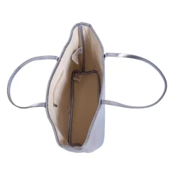 Zilveren Casual Tassen met Handvatten