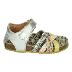 Zilveren Sandalen met Brede Pasvorm