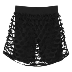 Zwart kinderrokje met peep-toe details