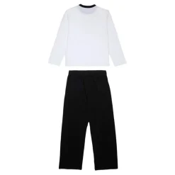 Zwart Pyjama Set met Rood Logo