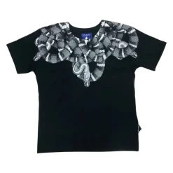 Zwart T-shirt met contrastprint